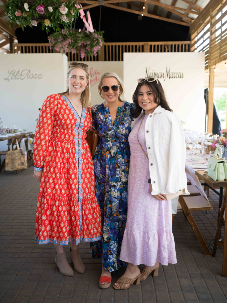 Julie Rauth, Cathleen Fishel, Karen Lara at the Recipe for Success Fashion in the Fields fundraiser. (Photo by Daniel Ortiz)