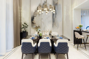 interior of modern dining room