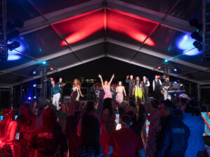 The Centennial Gardens scene at Memorial Hermann Foundation’s Good Vibrations gala at Hermann Park. (Photo by Daniel Ortiz)