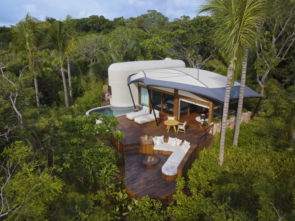 The team behind the world's finest luxury camping outposts designed Naviva's 15 amenity-filled tented suites.