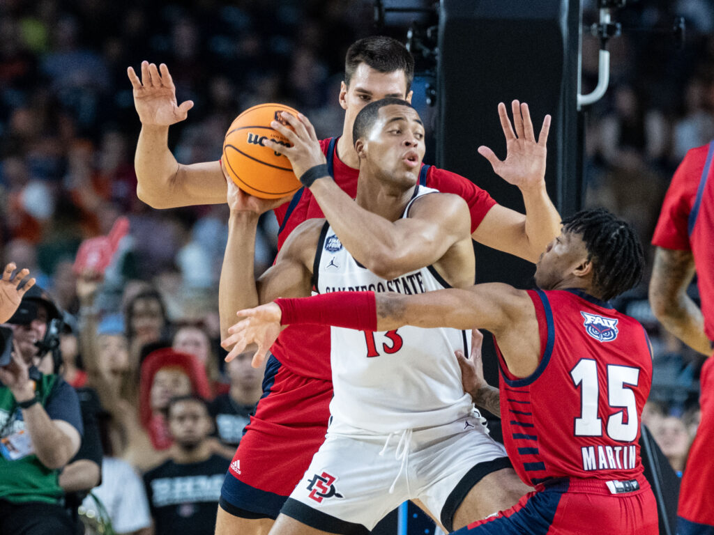 Kinkaid School graduate Jaedon LeDee is drawing plenty of attention at this Houston Final Four. (Photo by F. Carter Smith)