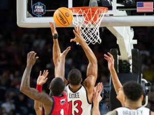 Kinkaid School graduate Jaedon LeDee is drawing plenty of attention at this Houston Final Four. (Photo by F. Carter Smith)