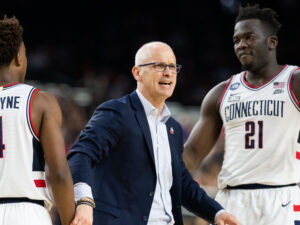 UConn coach Danny Hurley has his Huskies playing like the best team in America. (Photo by F. Carter Smith)