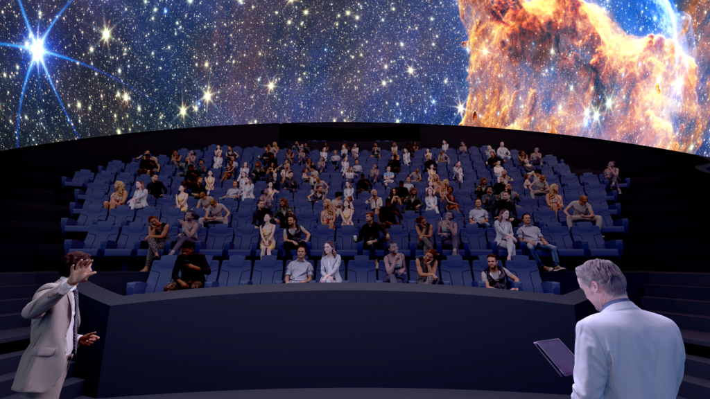 The dome will provide even more immersive viewing for live events, educational and regular films.