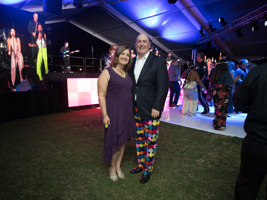 Renee & Steve Ash at Memorial Hermann Foundation's Good Vibrations gala at Hermann Park. (Photo by Daniel Ortiz)