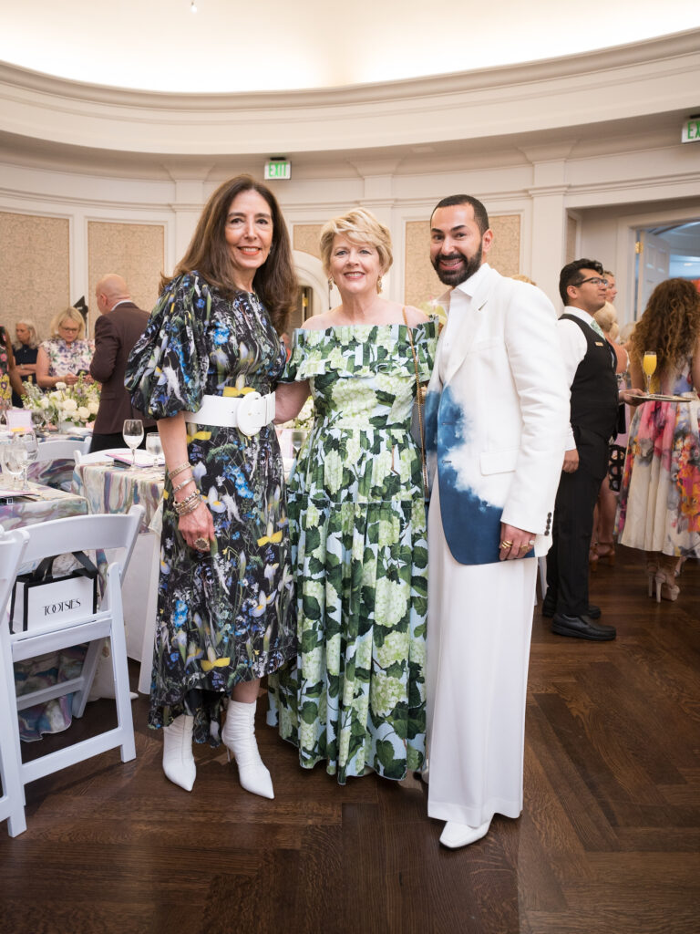 Sheila Moazami, Marcia Backus, Fady Armanious at the River Oaks Country Club tennis tournament luncheon. (Photo by Daniel Ortiz)