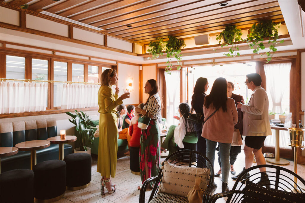 Scene from the Vogue Cocktail Party (Photo by Vanessa Chavez)