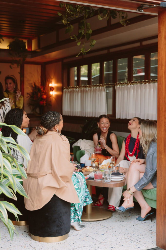 Guests Seated at the Vogue Cocktail Party (Photo by Vanessa Chavez)
