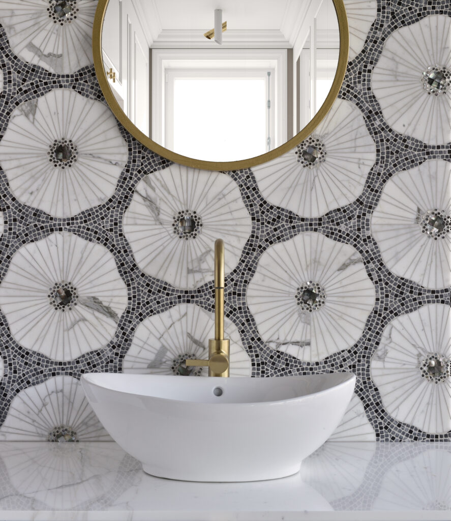 Bold backsplashes never fail to make a statement.