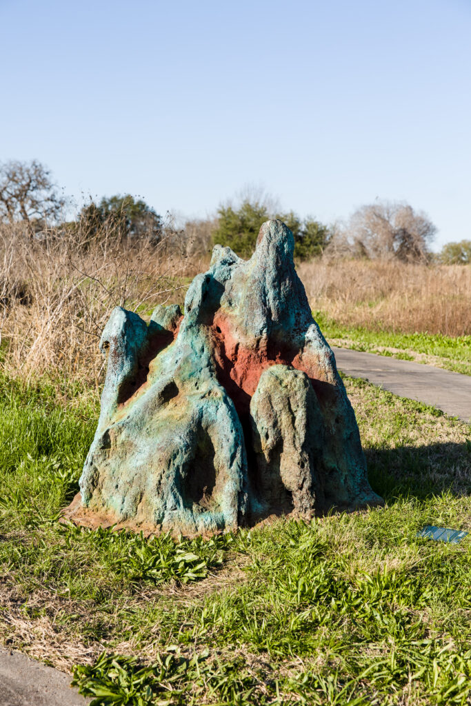 "Termite Hill" was inspired by the giant termite hills that Tobin saw while visiting Ghana. (Photo by Hung Truong)