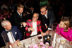 John Eagle, illusionist Kevin Nicholas, Howard Rachofsky, Geoffroy van Raemdonck (Photo by Bruno Snap The Picture, Kaitlin Saragusa, BFA)