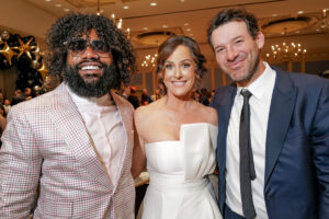 *Zeke Elliot, Jennifer Arthur, Tony Romo (Photo by BFA and Tamytha Cameron)
