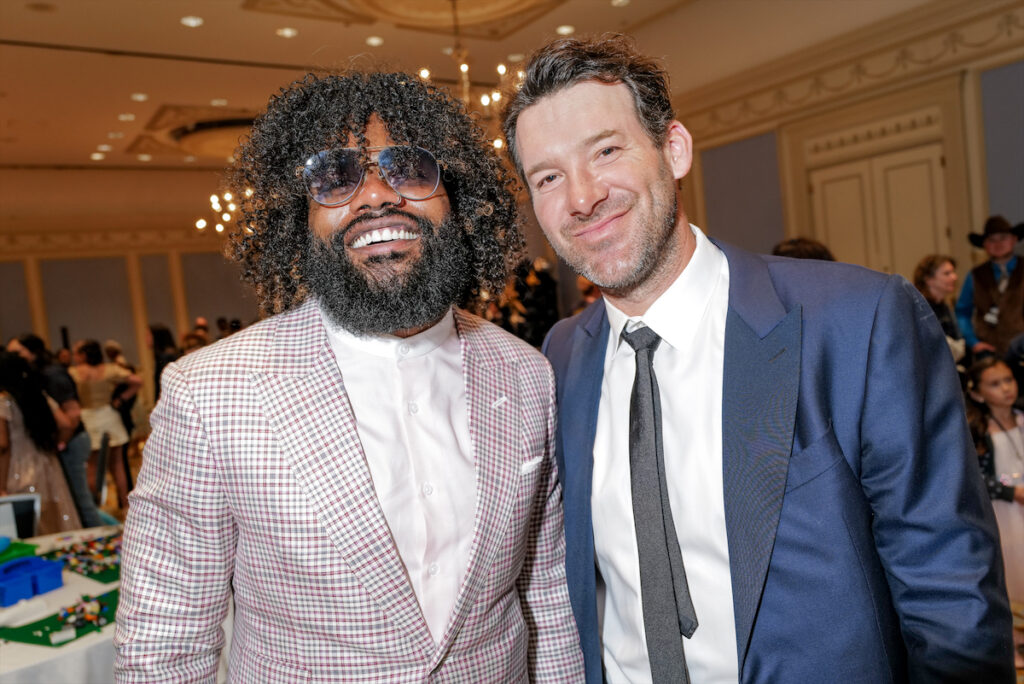 Zeke Elliot and Tony Romo (Photo by BFA and Tamytha Cameron)