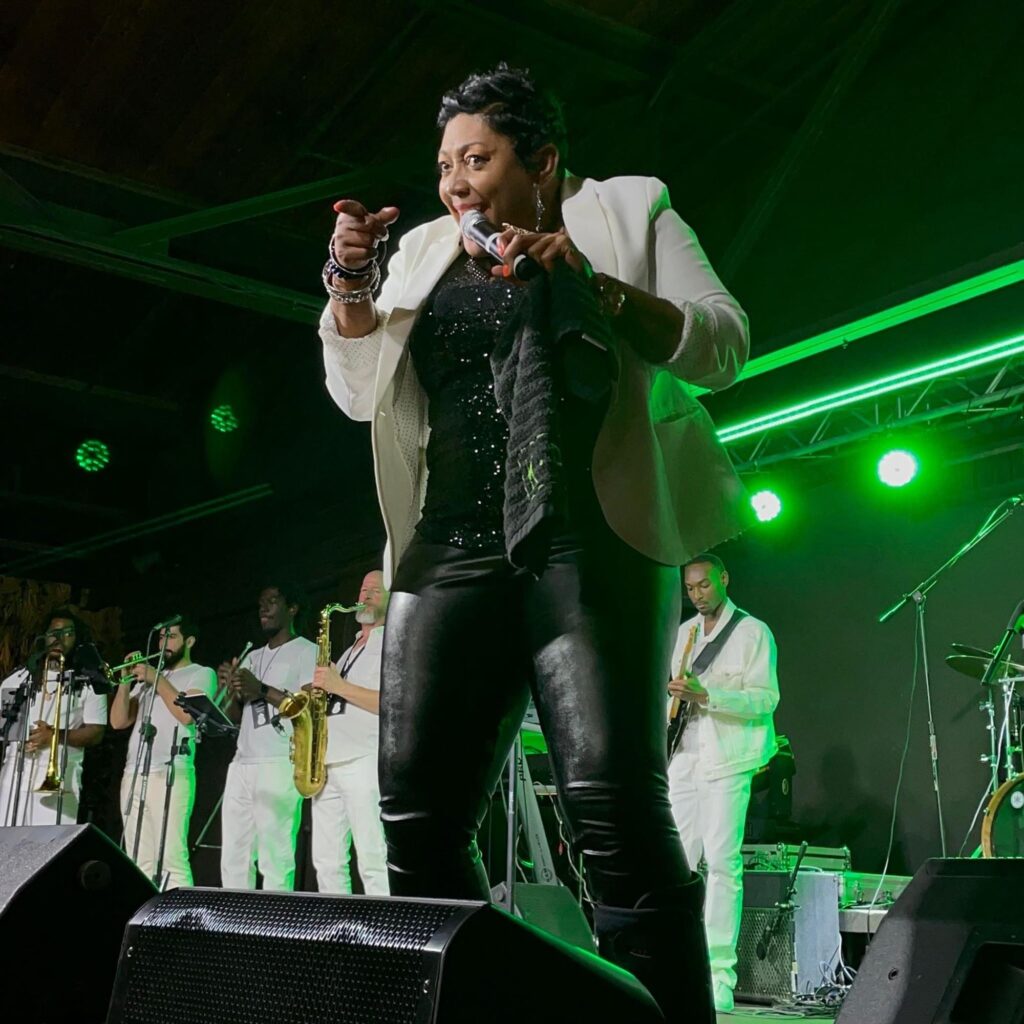 The Keesha Pratt Band is playing The Woodlands Waterway Arts Festival.