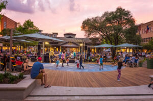Market Street’s Central Park is the backbone of The Woodland