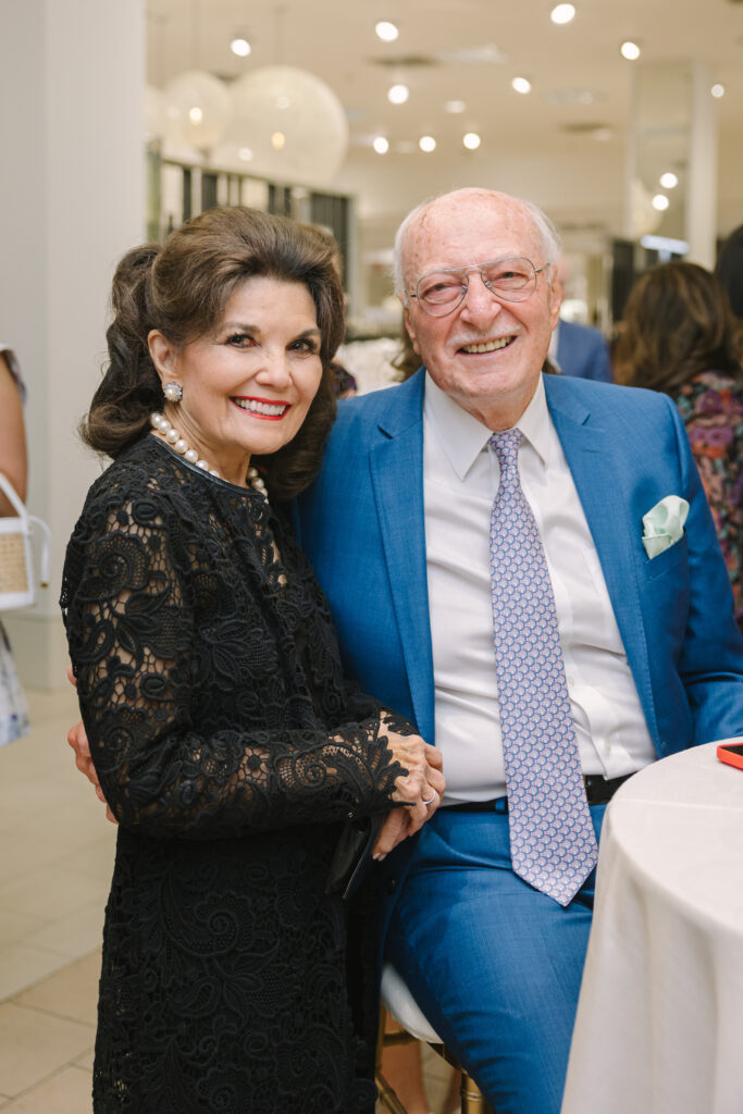 Best Dressed Hall of Fame member Linda McReynolds, Shafik Rifaat at the PaperCity Philanthropy in Fashion Best Dressed announcement party at Neiman Marcus. (Photo by Johnny Than)