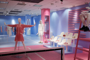 Mini tennis court at the activation (Photo by Neiman Marcus)