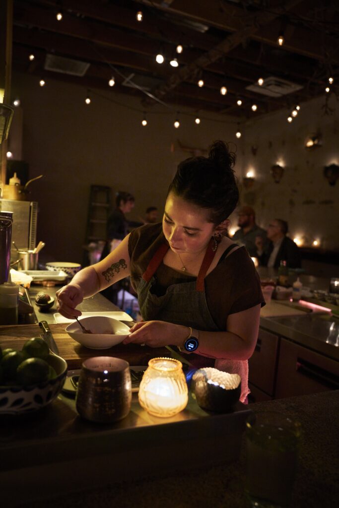 Preparing the light bites for Quiote shows this hidden speakeasy's power. (Photo by Pär Bengtsson)