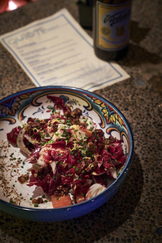 Quiote also has a menu of elevated snacks for noshing. (Photo by Pär Bengtsson)