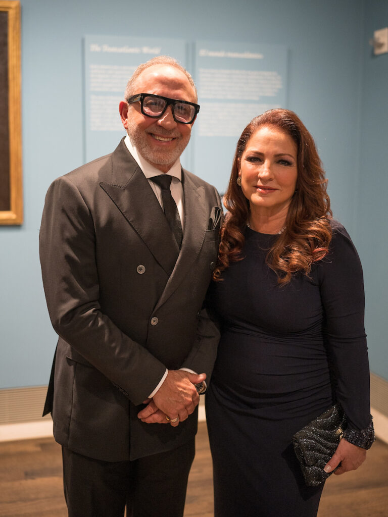 Honorees Emilio & Gloria Estefan at the Queen Sofia Spanish Institute awards presentation event at the Museum of Fine Arts, Houston. (Photo by Daniel Ortiz)