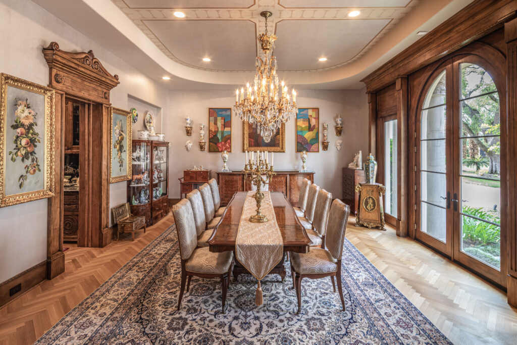 One of several dining areas at 6 West Rivercrest in Briar Forest