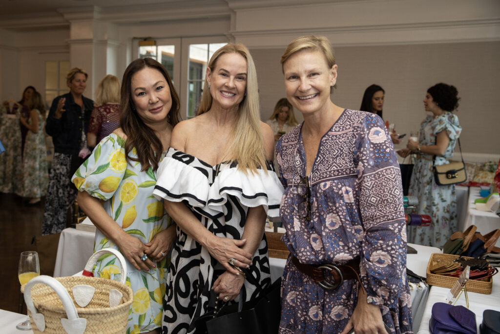 Angela Oh, Deborah Koehler, Alexandra Knight at A Shelter for Cancer Families (ASCF) Bestie Brunch (Photo by Meliezza Walker Photography)
