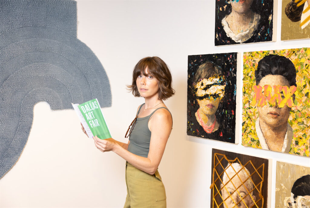 Abby Ronner at Dallas Art Fair (Photo by Exploredinary)