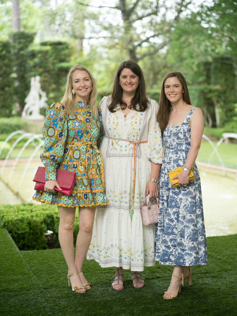 Ali Weaver, Anna DeLuca, Laura Lehner at the Bayou Bend fashion show and luncheon. (Photo by Daniel Ortiz)