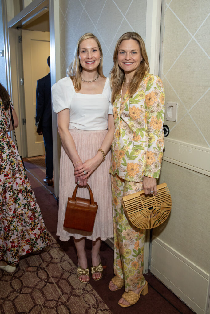 Allie Veselka and Michelle Holcomb at the Arms Wide luncheon. (Photo by Jenny Antill)