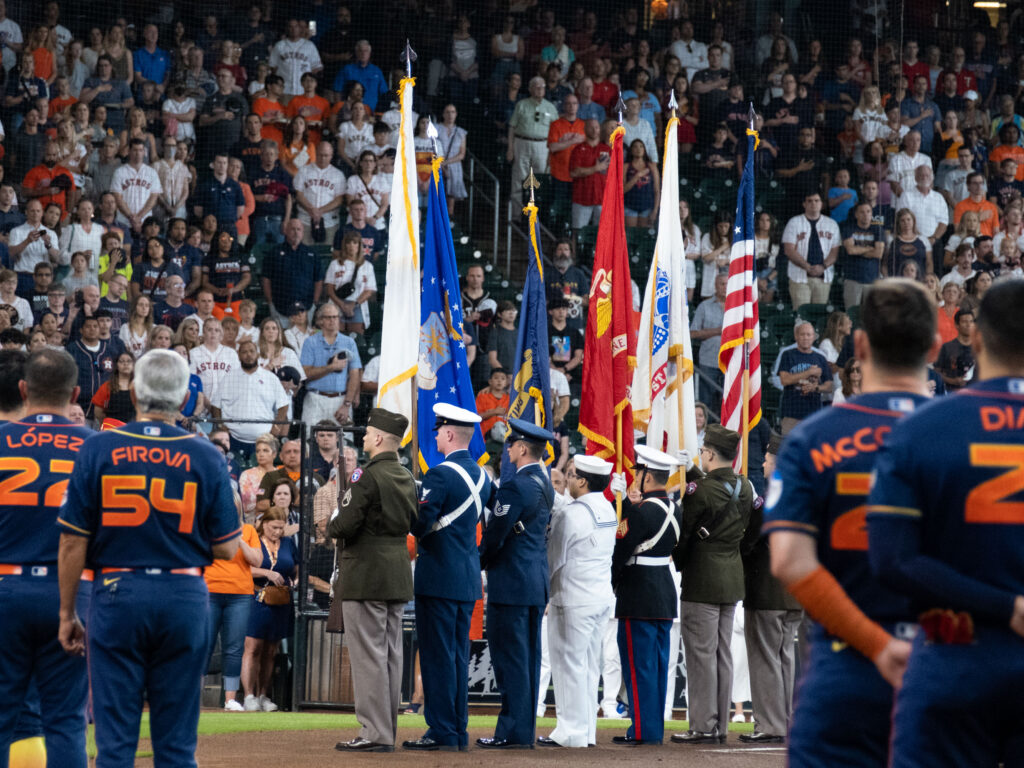 Memorial Day brought scenes of remembrance to Minute Maid Park. (Photo by F. Carter Smith)