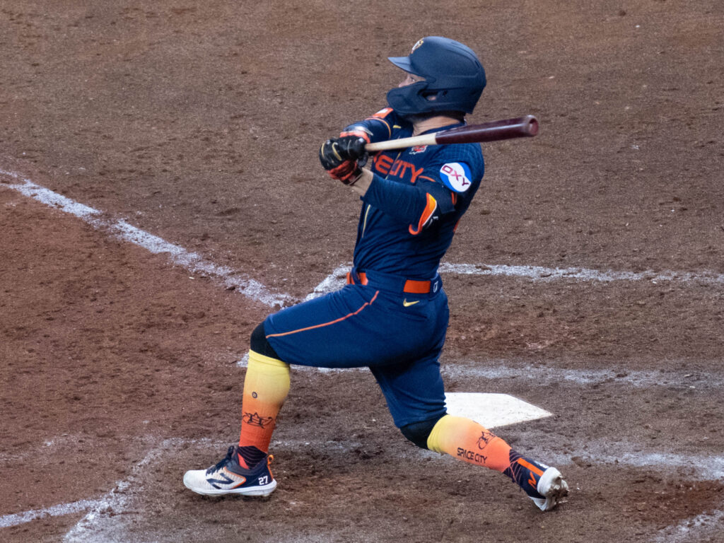 Jose Altuve still can change a game with one swing. (Photo by F. Carter Smith)