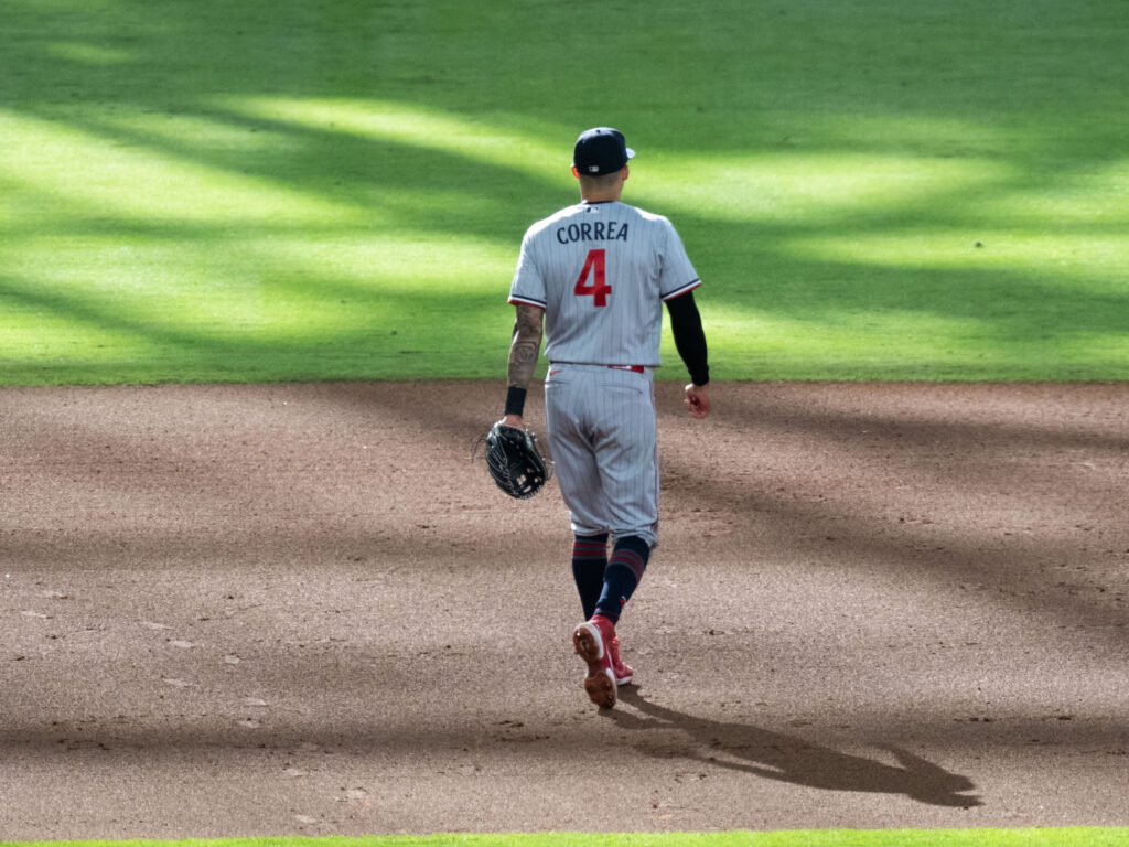 Carlos Correa sometimes seems awfully alone with the Minnesota Twins. (Photo by F. Carter Smith)