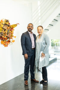 *BTWHSPVA Principal Garry Williams, Sharon Modabberi Cornell (Photo by Kathy Tran)