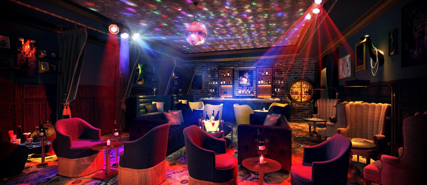 Babous hidden cocktail lounge in Hotel Swexan