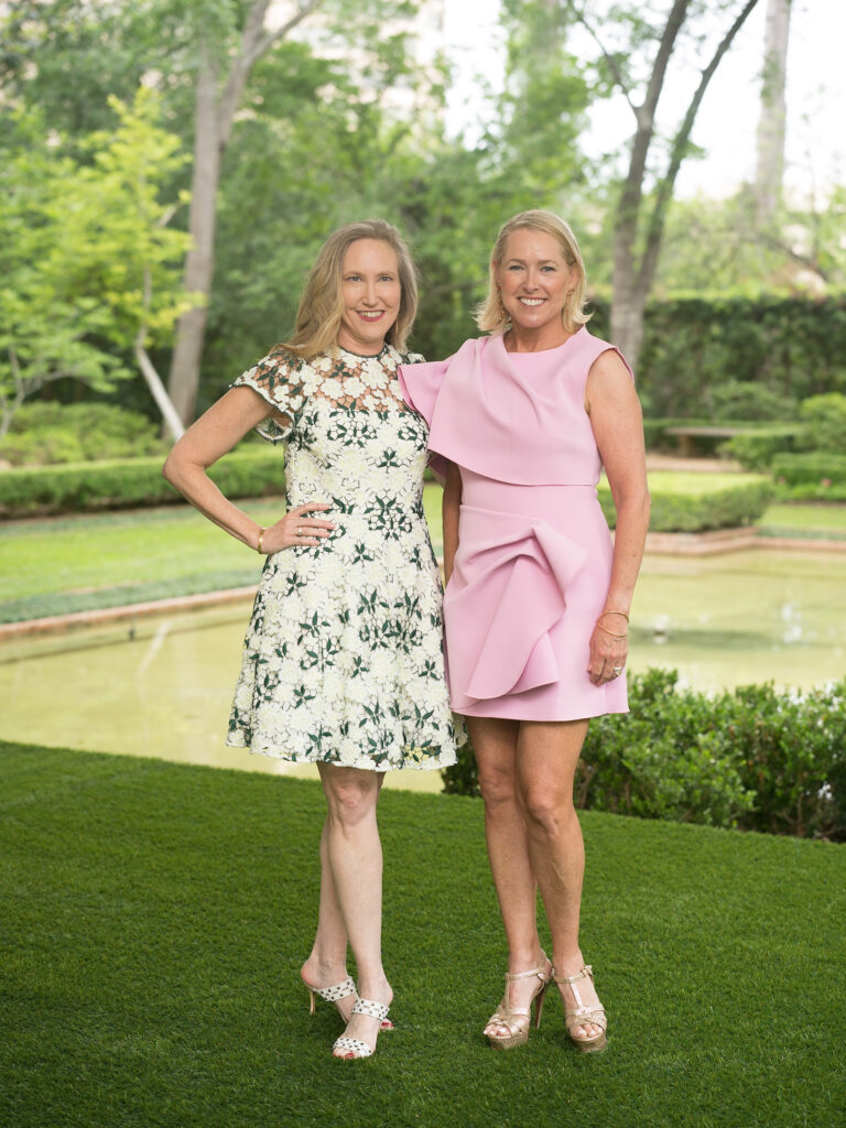 Bailey Dalton-Binion, Nancy Mathe at the Bayou Bend fashion show and luncheon. (Photo by Daniel Ortiz)