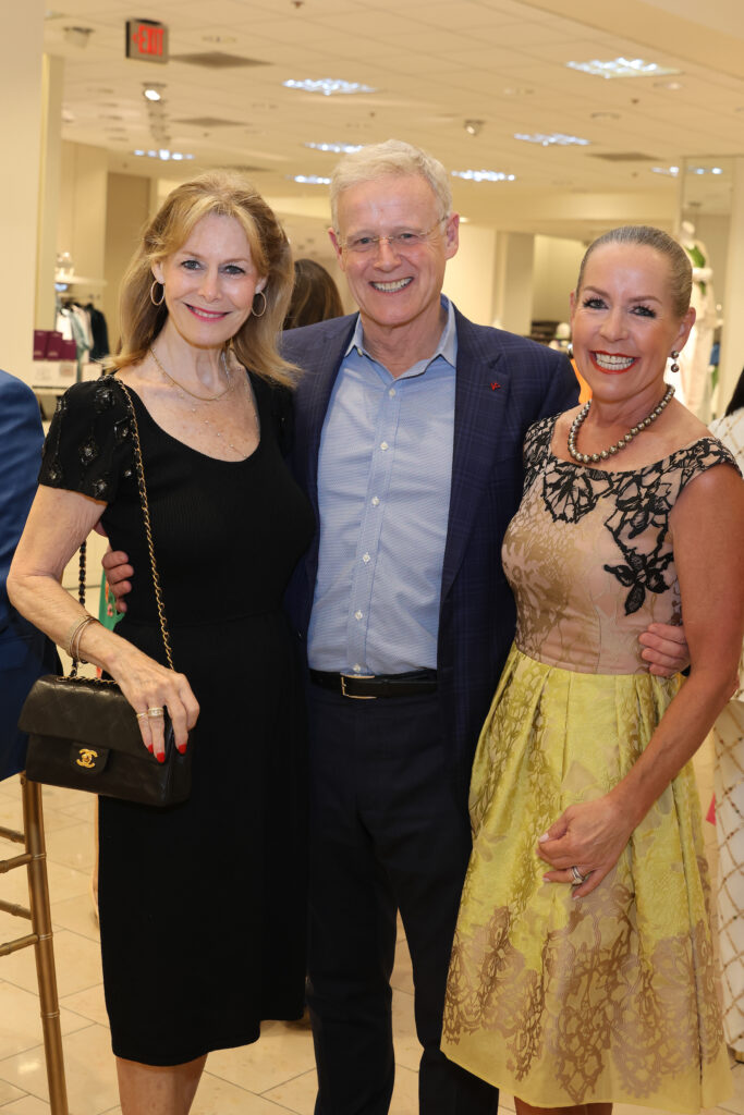 Cheryl Byington, Bruno Brady, Rosemary Schatzman at the PaperCity Philanthropy in Fashion Best Dressed announcement party at Neiman Marcus. (Photo by Priscilla Dickson)
