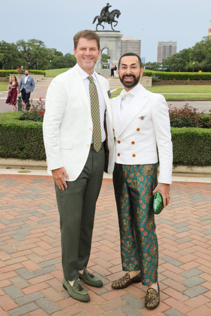 Bill Baldwin & Fady Armanious at the Hermann Park Conservancy's Evening in the Park. (Photo by Priscilla Dickson)