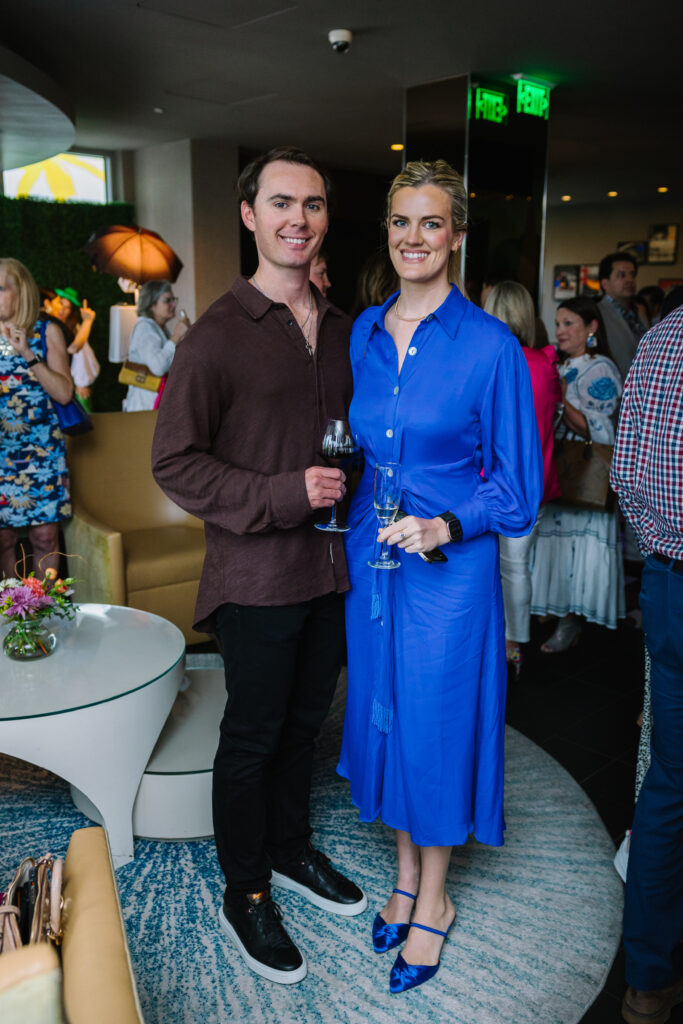 Brad Sutton, Maryellen Walsh at the launch party for PaperCity The Woodlands (Photo by Johnny Than)