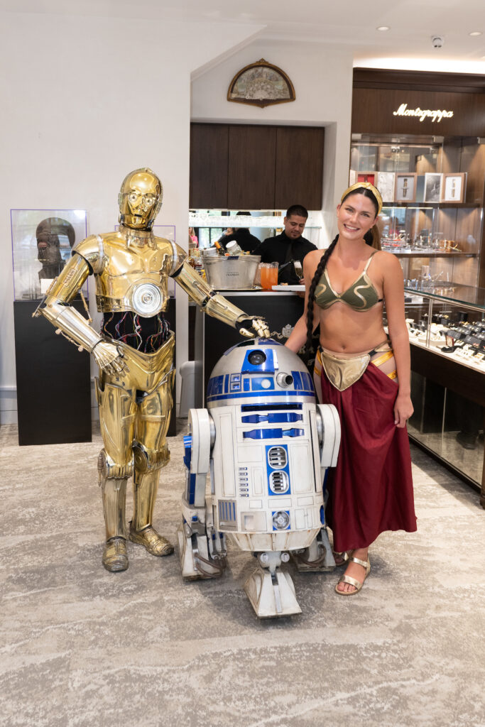 C-3PO, R2-D2, Princess Leia mixed and mingled at the opening night event.
(Photo by Wilson Parish)