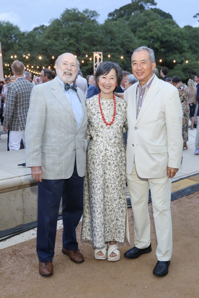 C.C. Conner, Anne & Albert Chao at the Hermann Park Conservancy's Evening in the Park. (Photo by Priscilla Dickson)