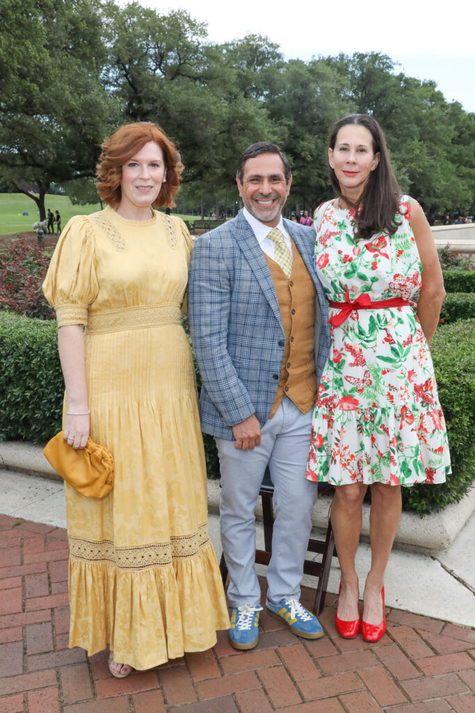 Carey Kirkpatrick, Joel Luks, Michelle Bramblett at the Hermann Park Conservancy's Evening in the Park. (Photo by Priscilla Dickson)