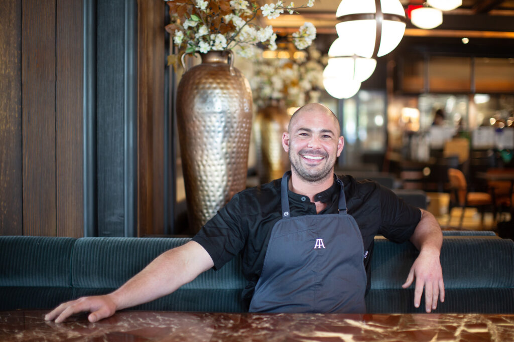 Executive chef Louis Maldonado, a talented toque, rose through the ranks at several Michelin-starred restaurants, including French Laundry in Yountville, Aziza, Mourad and Cortez in San Francisco, where he led the team to earn their first Michelin star. (Photo by Jenn Duncan)