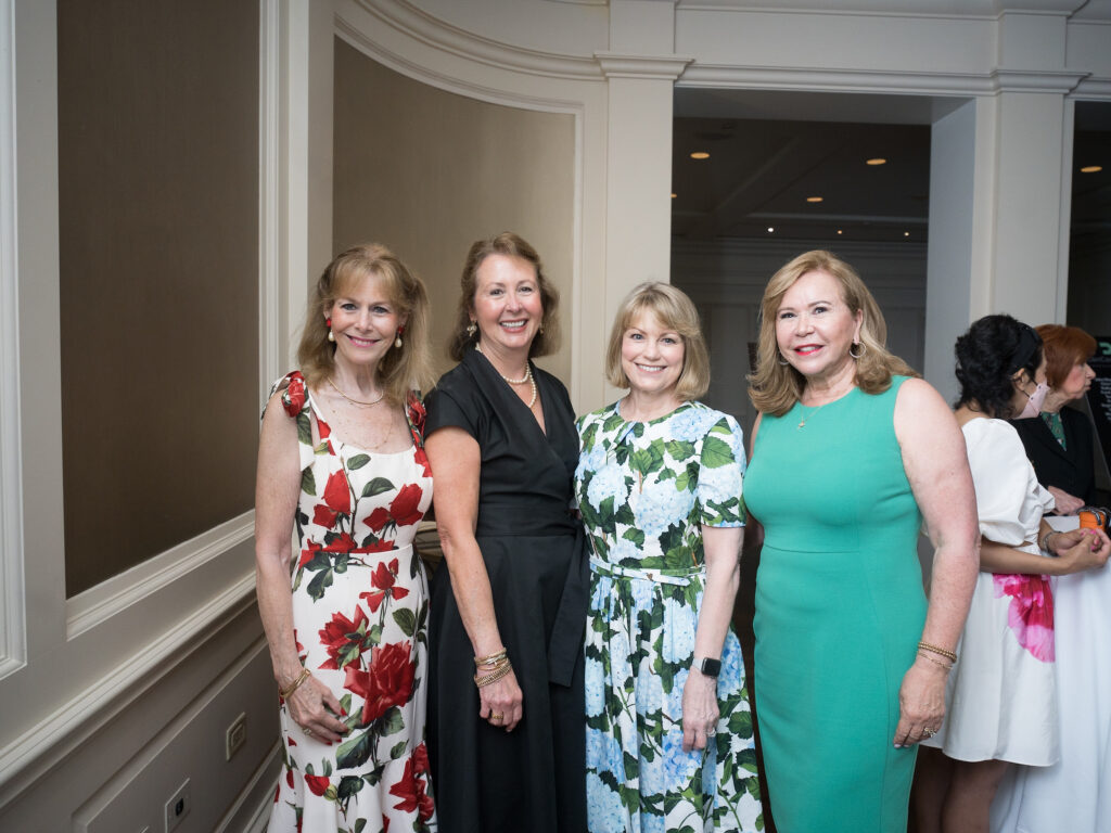 Cheryl Byington, Ileana Trevino, Kelley Lubanko, Cyndy Garza Roberts at the CanCare luncheon (Photo by Daniel Ortiz)