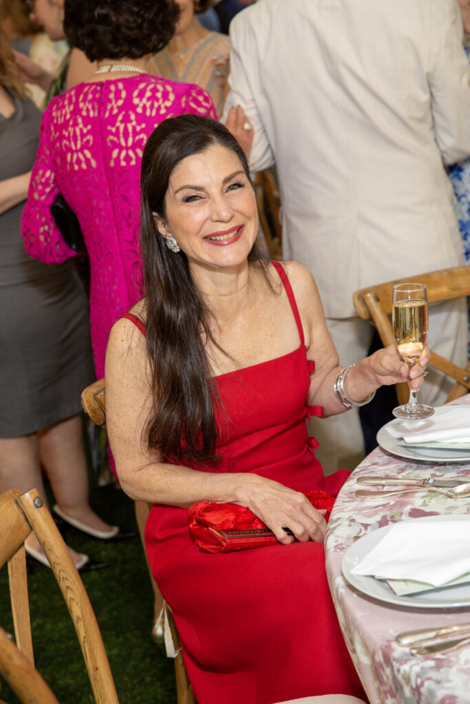 Cynthia Petrello at the Bayou Bend Garden Party (Photo by Jenny Antill)