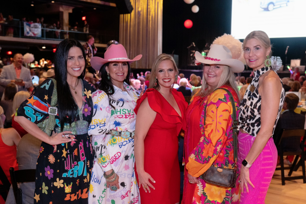Tiffany Halik, Amanda Moreno, Laurie Cacioppo, Krista Shamaly, Krista Borstell  at the inaugural Victory Rally Ball (Photo by Wilson Parish)