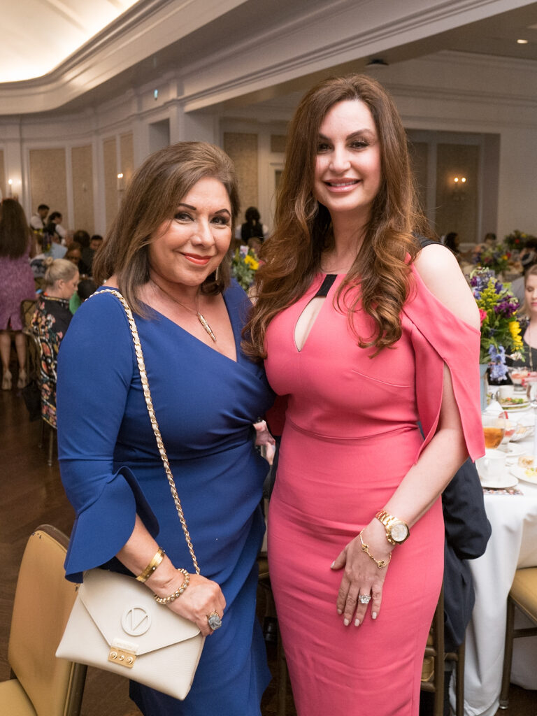Debbie Festari, Brigitte Kalai at the CanCare luncheon (Photo by Daniel Ortiz)