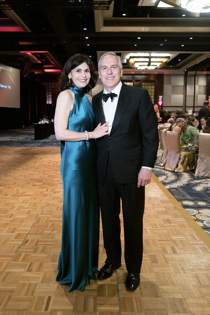 Denise Castillo-Rhodes & Bob Sergesketter at the University of St. Thomas annual gala (Photo by Daniel Ortiz)