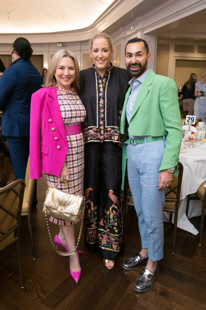 Donae Chramosta, Whitney Kuhn Lawson, Fady Armanious at the CanCare luncheon (Photo by Daniel Ortiz)