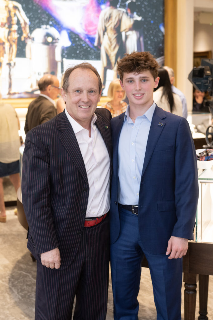 Franco Valobra, his son Maximo Valobra at a party held at Valobra Master Jewelers in Houston
(Photo by Wilson Parish)