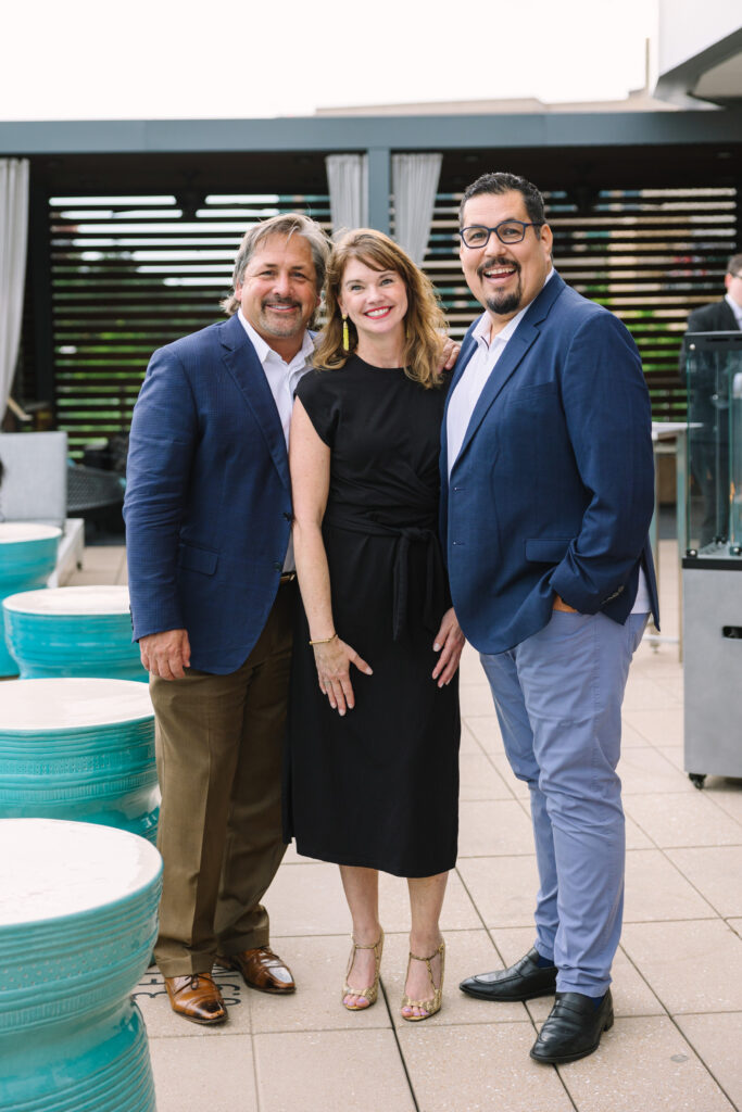 Managing director of The Woodlands Hotels Greg Harper, The Westin at The Woodlands director of marketing Kelly McCourt, The Woodlands Resort GM David Federico at the launch party for PaperCity The Woodlands (Photo by Johnny Than)